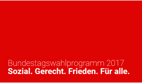 Foto: Banner Bundestagswahlprogramm