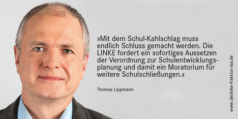 Foto Thomas Lippmann (MdL) & Text zur Presseerklärung