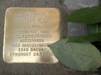 Jüdenstraße 29: Stolperstein für Martin Kolf, Jg. 1889, 1939 verhaftet, 28.01.41 umgekommen im KZ Dachau