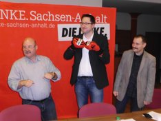 Jörg Schindler mit Boxhandschuhen setzt auf Sieg.